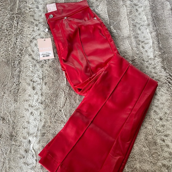 REVICE Denim - Revice Denim Venus x Mars Red Leather Pants
